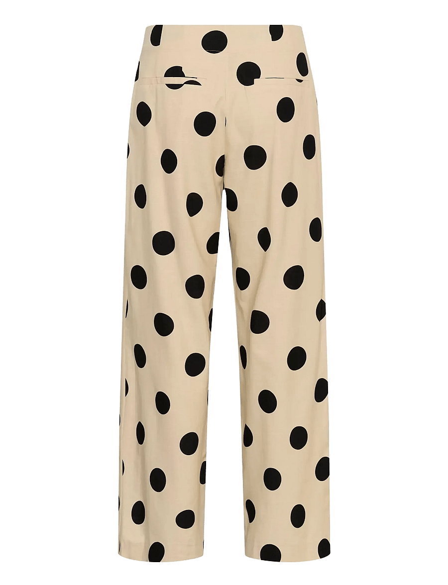 Culture - CUtika Pants - vida byxor - whitecap/black dot - 2