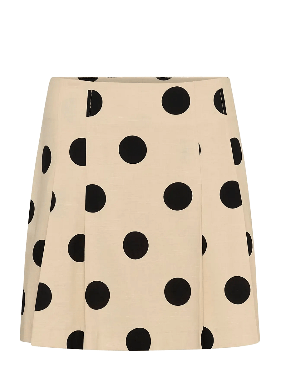 Culture - CUtika mini skirt - miniseelikud - whitecap/black dot - 1
