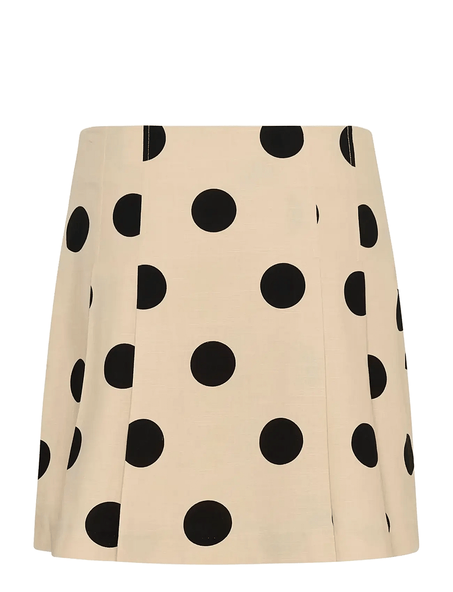 Culture - CUtika mini skirt - miniseelikud - whitecap/black dot - 2