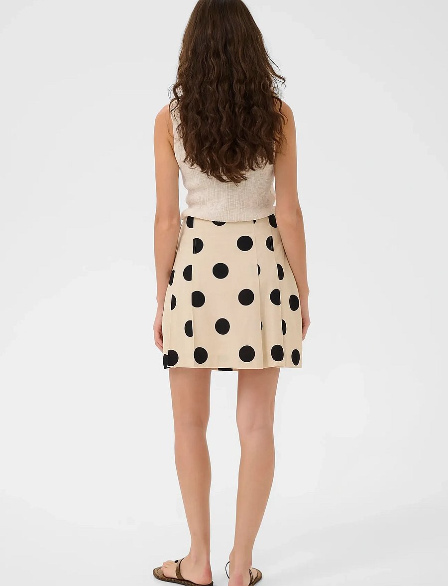 Culture - CUtika mini skirt - miniseelikud - whitecap/black dot - 4