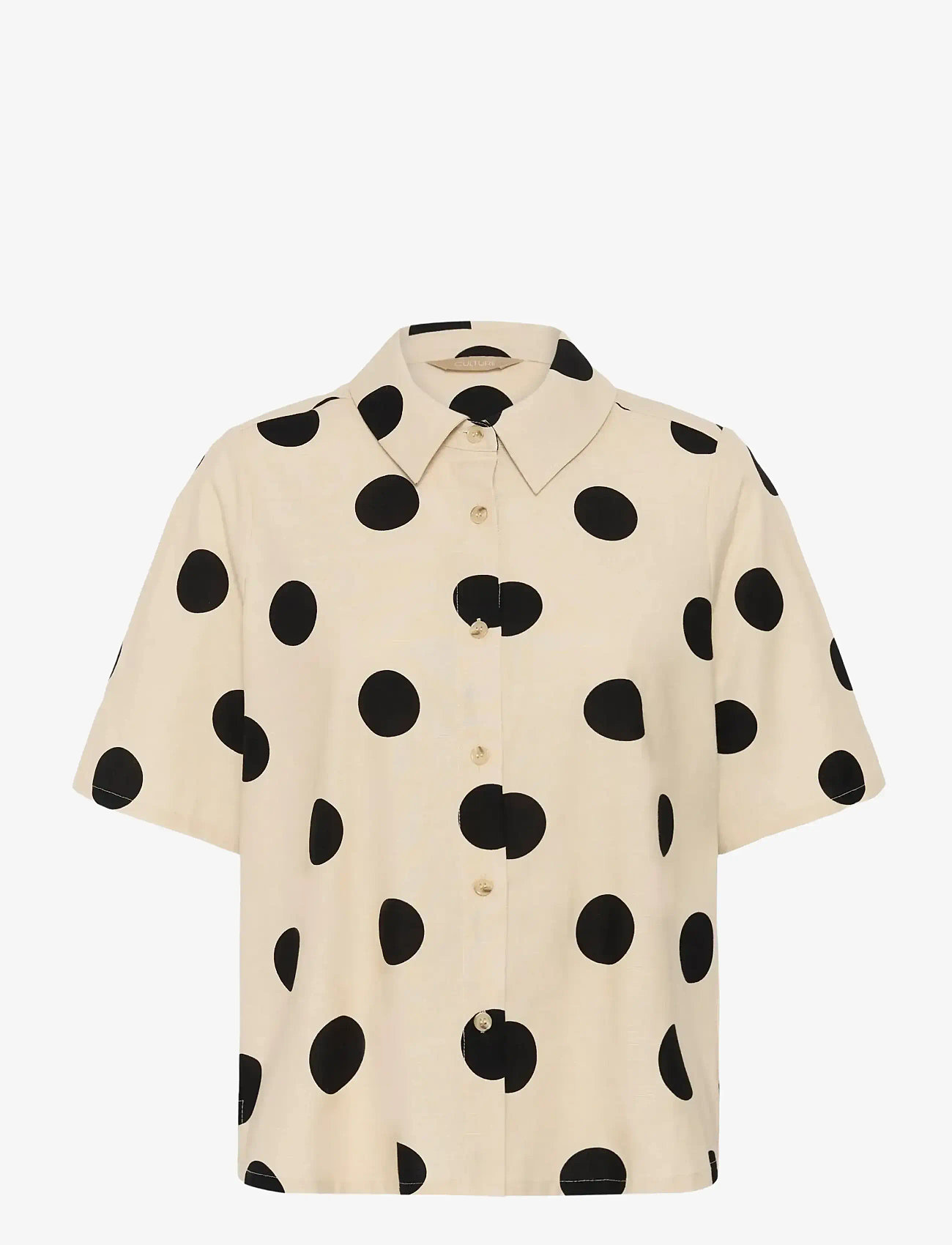 Culture - CUtika Shirt - kurzärmlige hemden - whitecap/black dot - 1