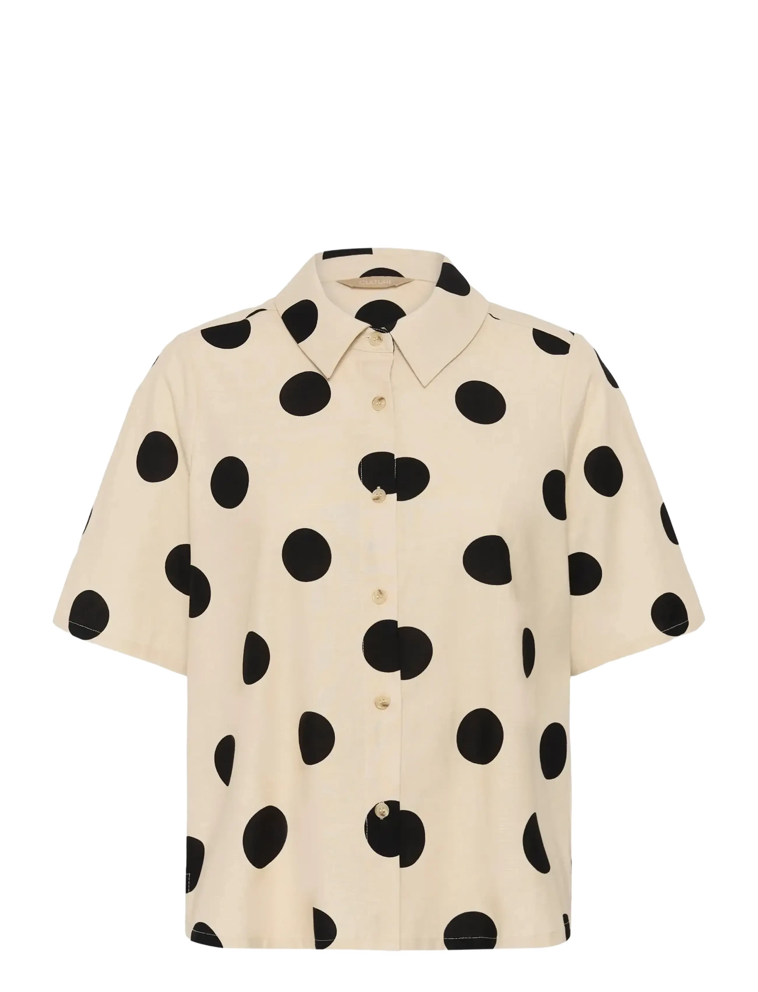 Culture CUtika Shirt - Näytä kaikki - WHITECAP/BLACK DOT / cream