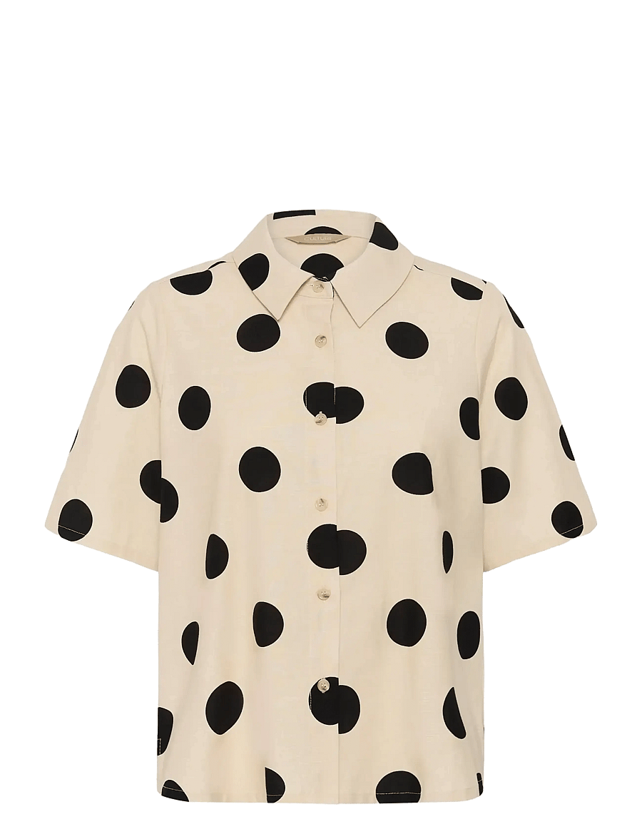 Culture - CUtika Shirt - lühikeste varrukatega särgid - whitecap/black dot - 1
