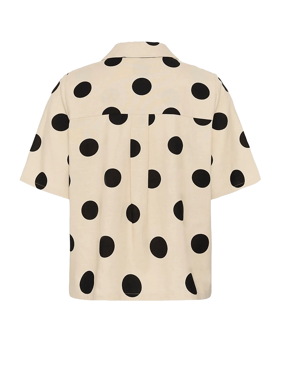 Culture - CUtika Shirt - lühikeste varrukatega särgid - whitecap/black dot - 2