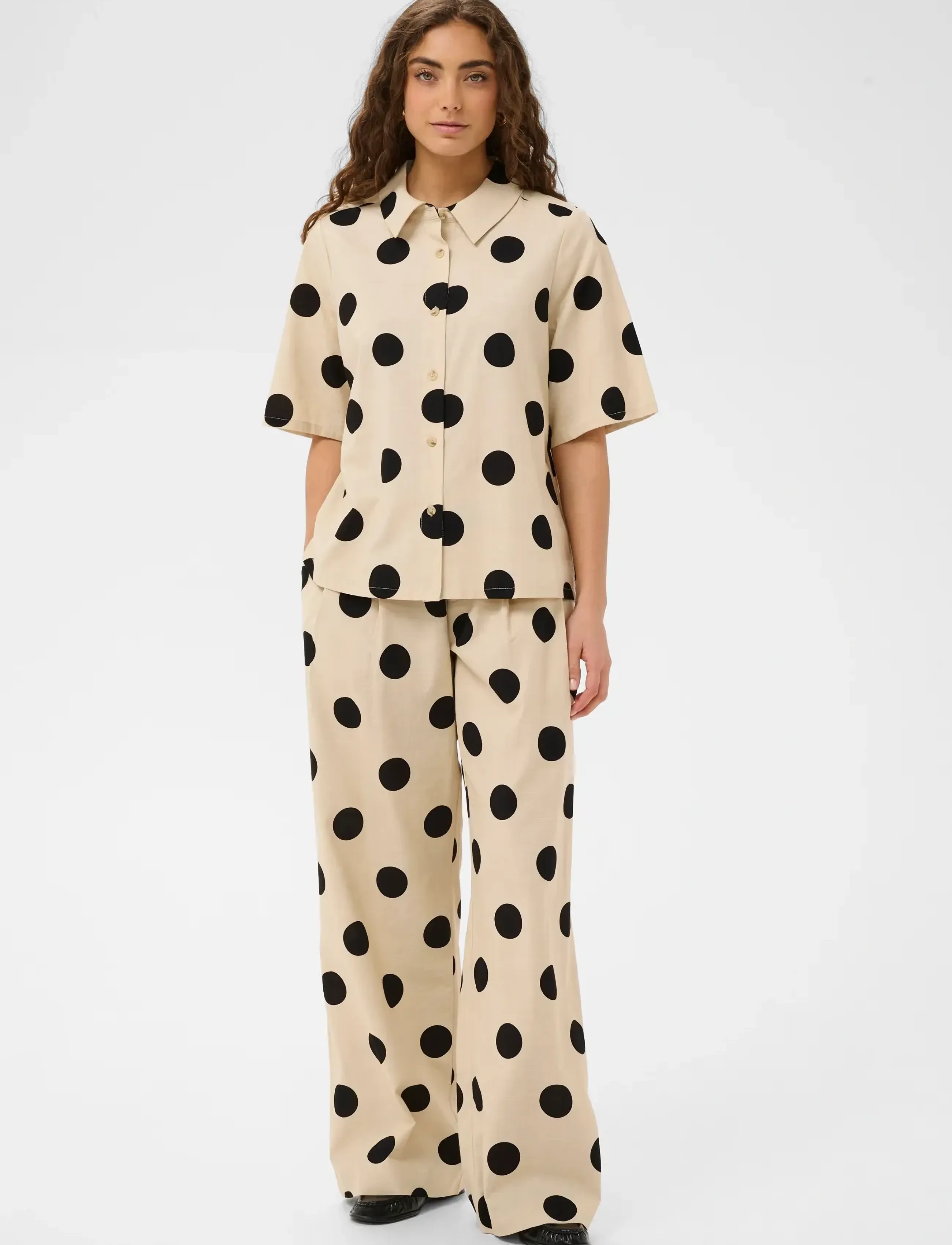 Culture - CUtika Shirt - kurzärmlige hemden - whitecap/black dot - 3