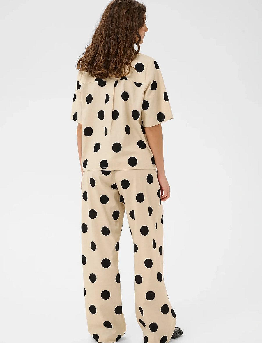 Culture - CUtika Shirt - lühikeste varrukatega särgid - whitecap/black dot - 4