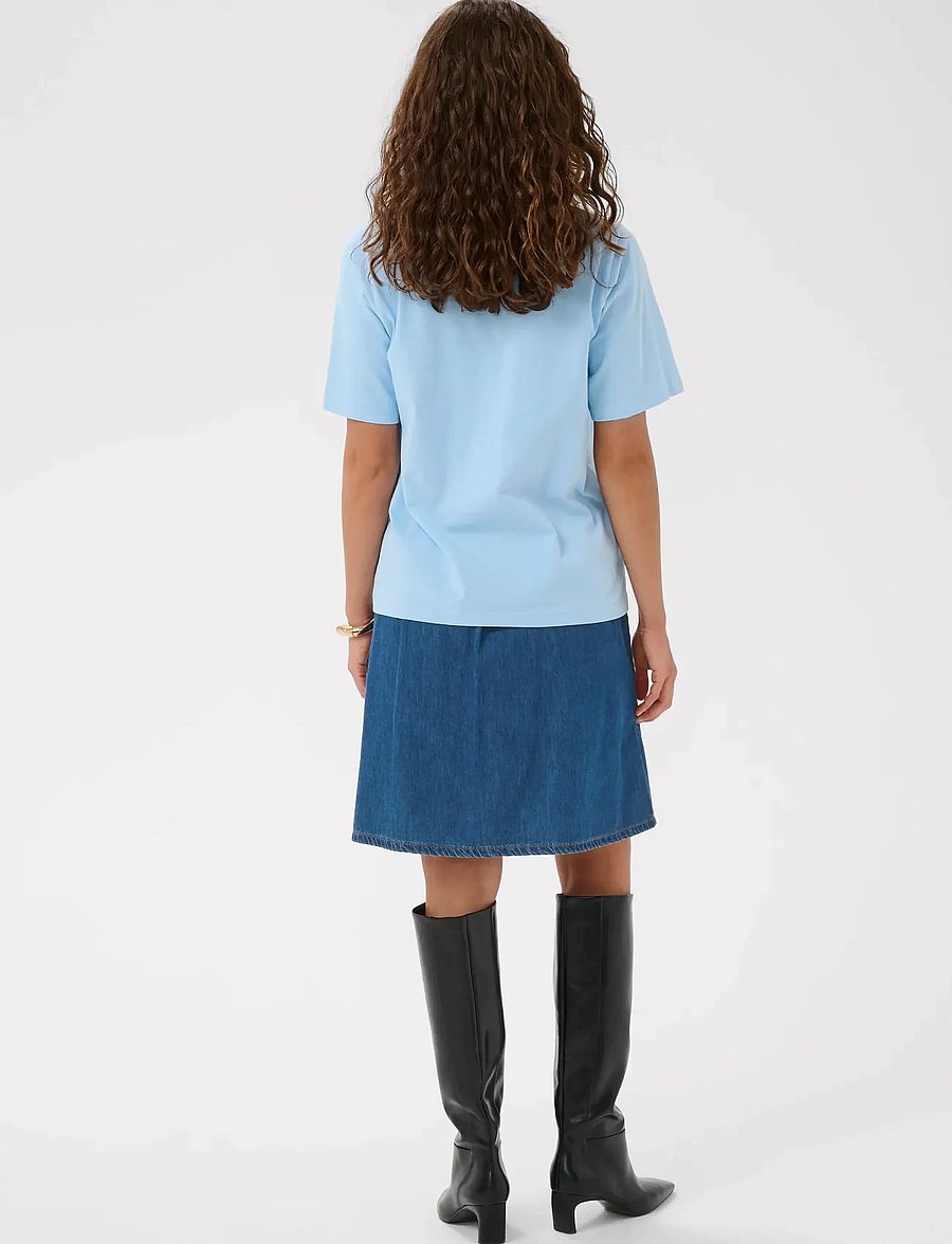 Culture - CUnua Arpa Skirt - jeansröcke - dark blue wash - 4