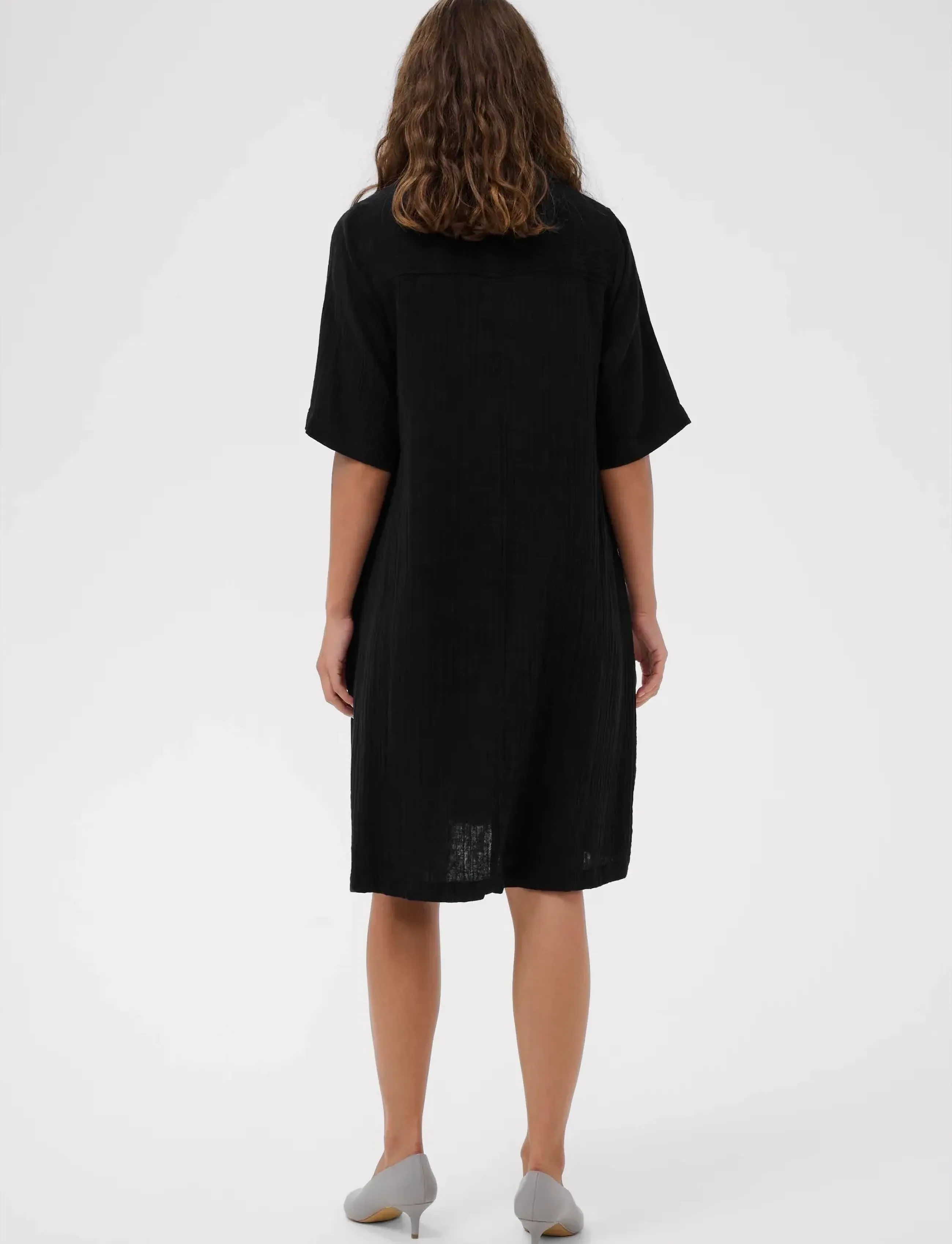 Culture - CUtala Elina Short Dress - särkkleidid - black - 4