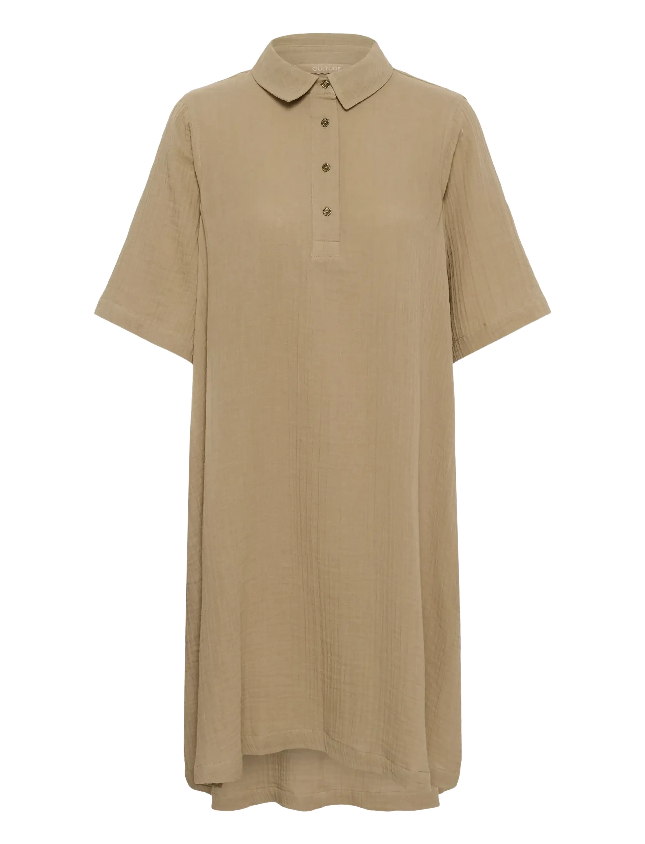 Culture - CUtala Elina Short Dress - shirt dresses - dune - 1