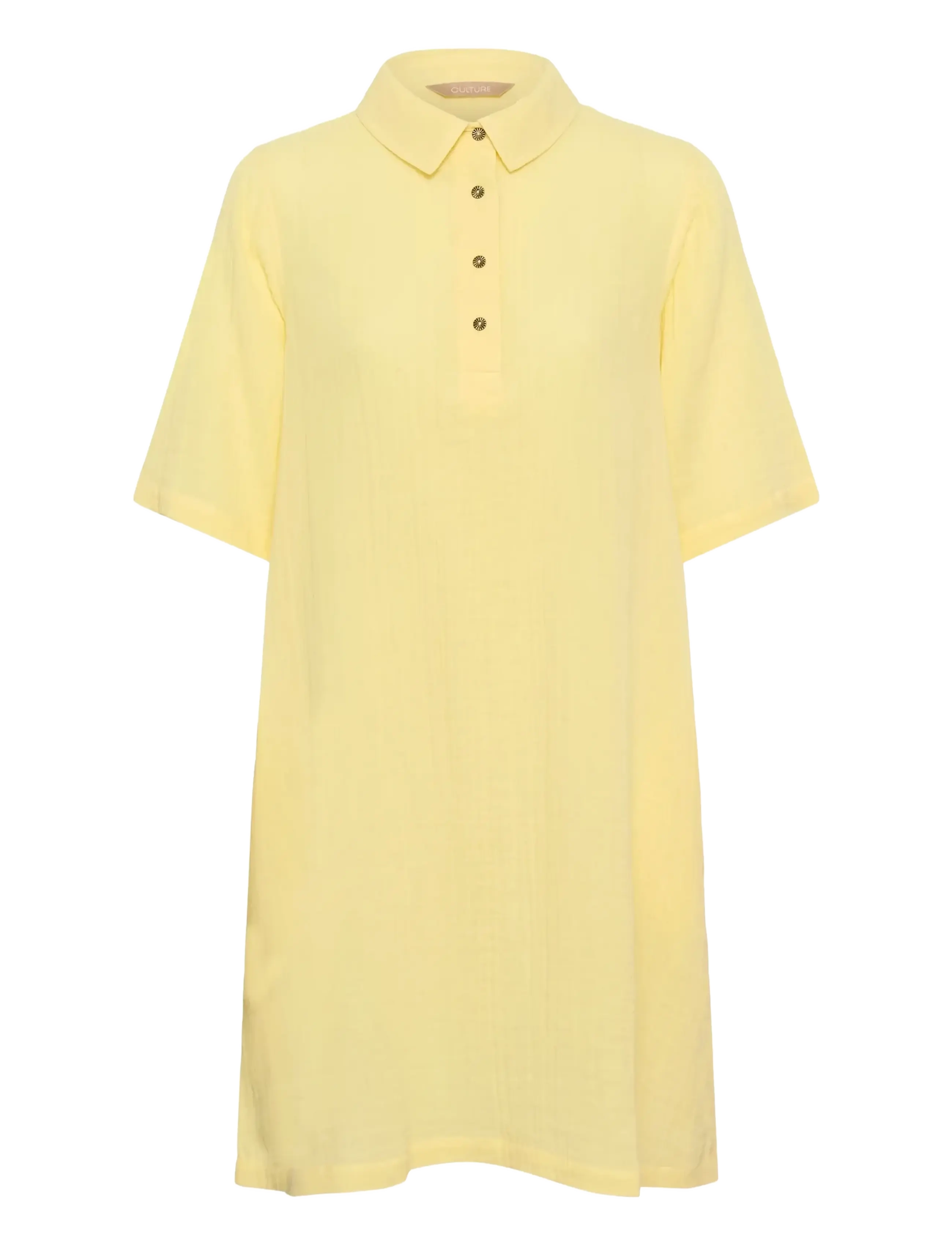 CULTURE Cutala Elina Kurz Kleid Gelb - XS - Damen