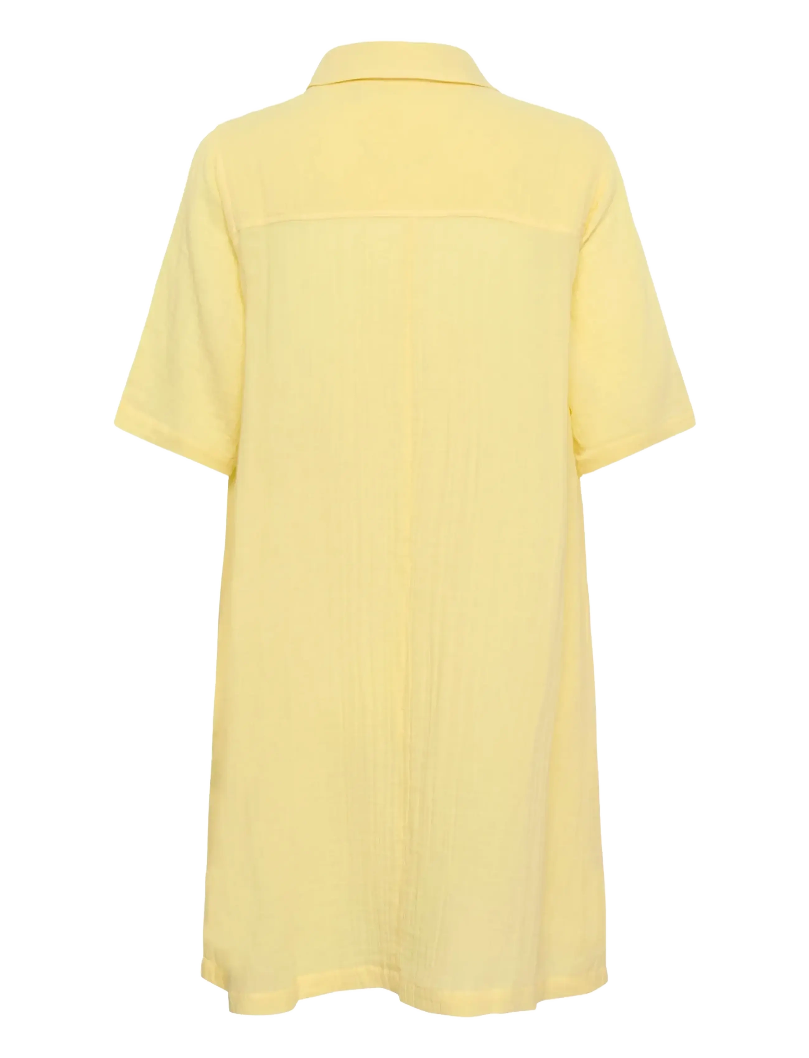 Culture - CUtala Elina Short Dress - skjortekjoler - lemon meringue - 2