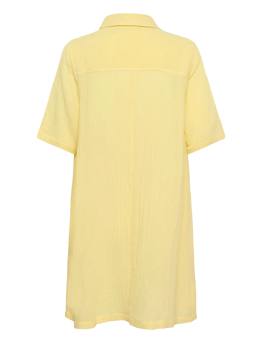 Culture - CUtala Elina Short Dress - hemdkleider - lemon meringue - 2