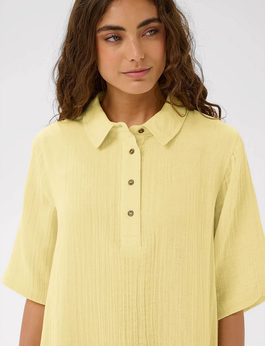 Culture - CUtala Elina Short Dress - hemdkleider - lemon meringue - 5