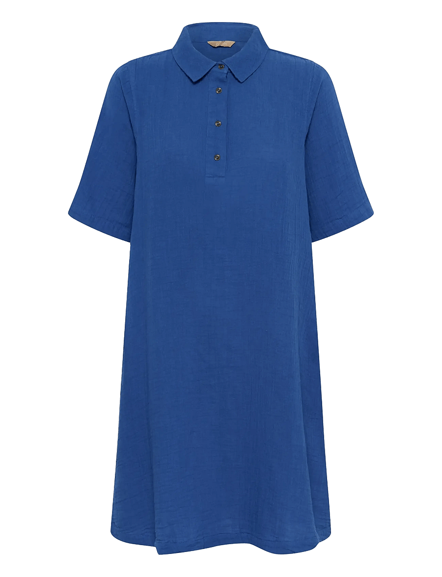 Culture - CUtala Elina Short Dress - shirt dresses - nautical blue - 1