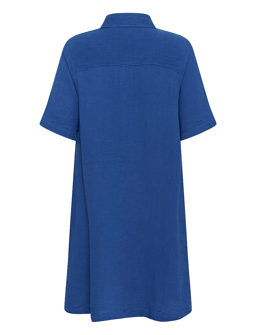 Culture - CUtala Elina Short Dress - shirt dresses - nautical blue - 2