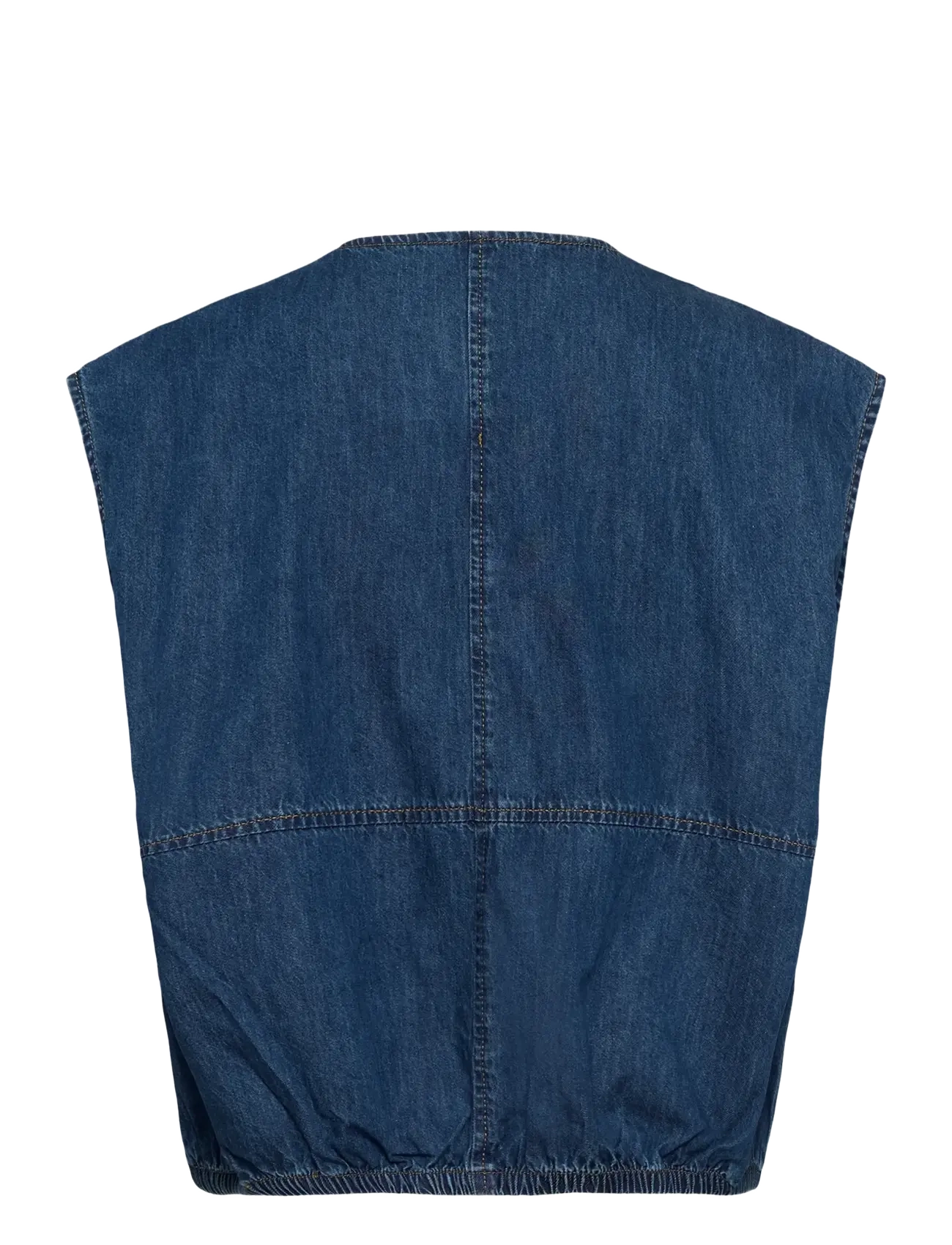 Culture - CUlava Arpa Waistcoat - denim-westen - dark blue wash - 2