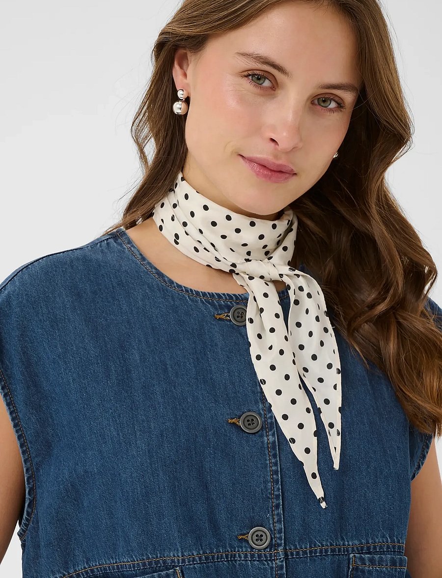 Culture - CUlava Arpa Waistcoat - denim-westen - dark blue wash - 5