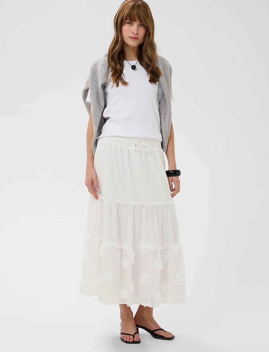 Culture - CUdeena Skirt - maksiseelikud - spring gardenia - 3