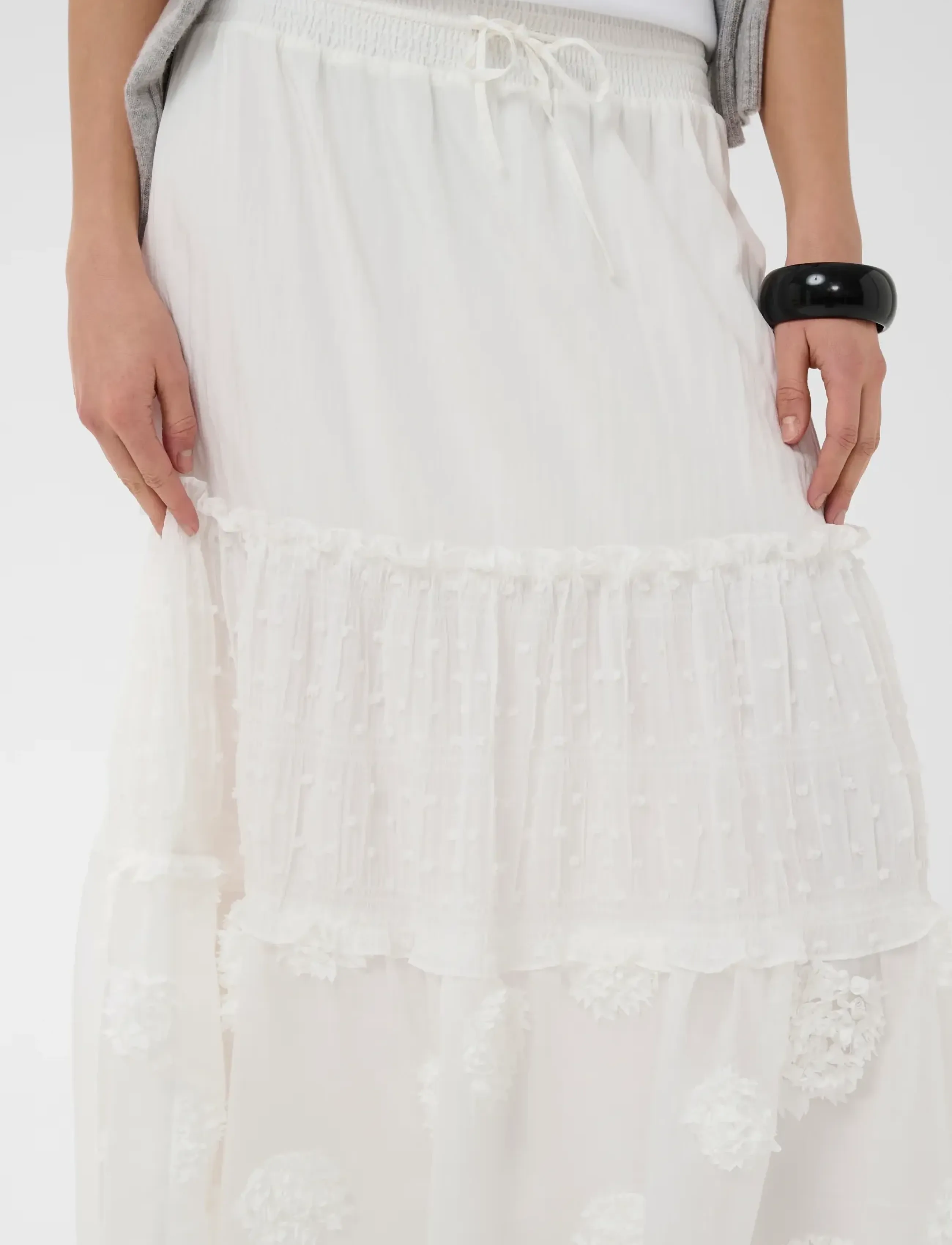 Culture - CUdeena Skirt - maksiseelikud - spring gardenia - 5