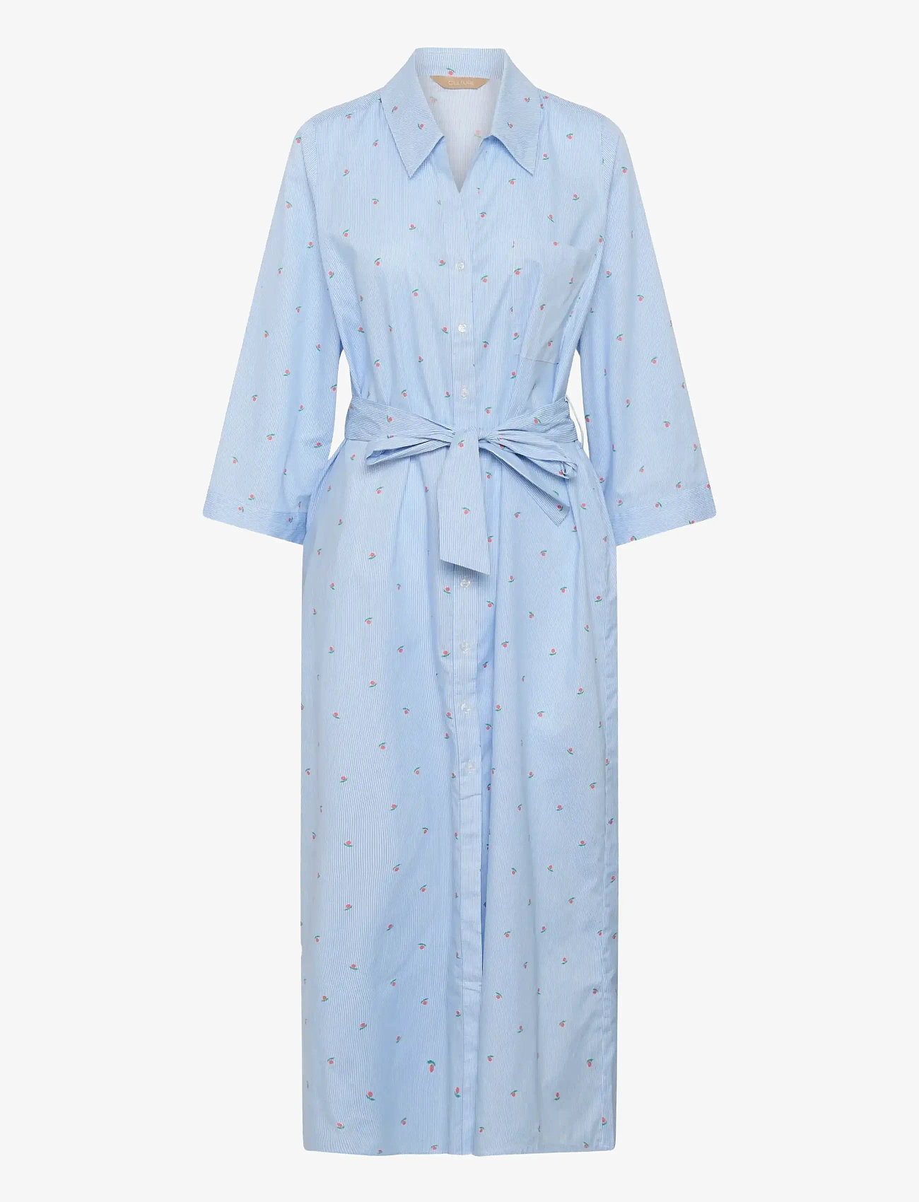 Culture - CUannille Dress - shirt dresses - blue/white stripe - 1