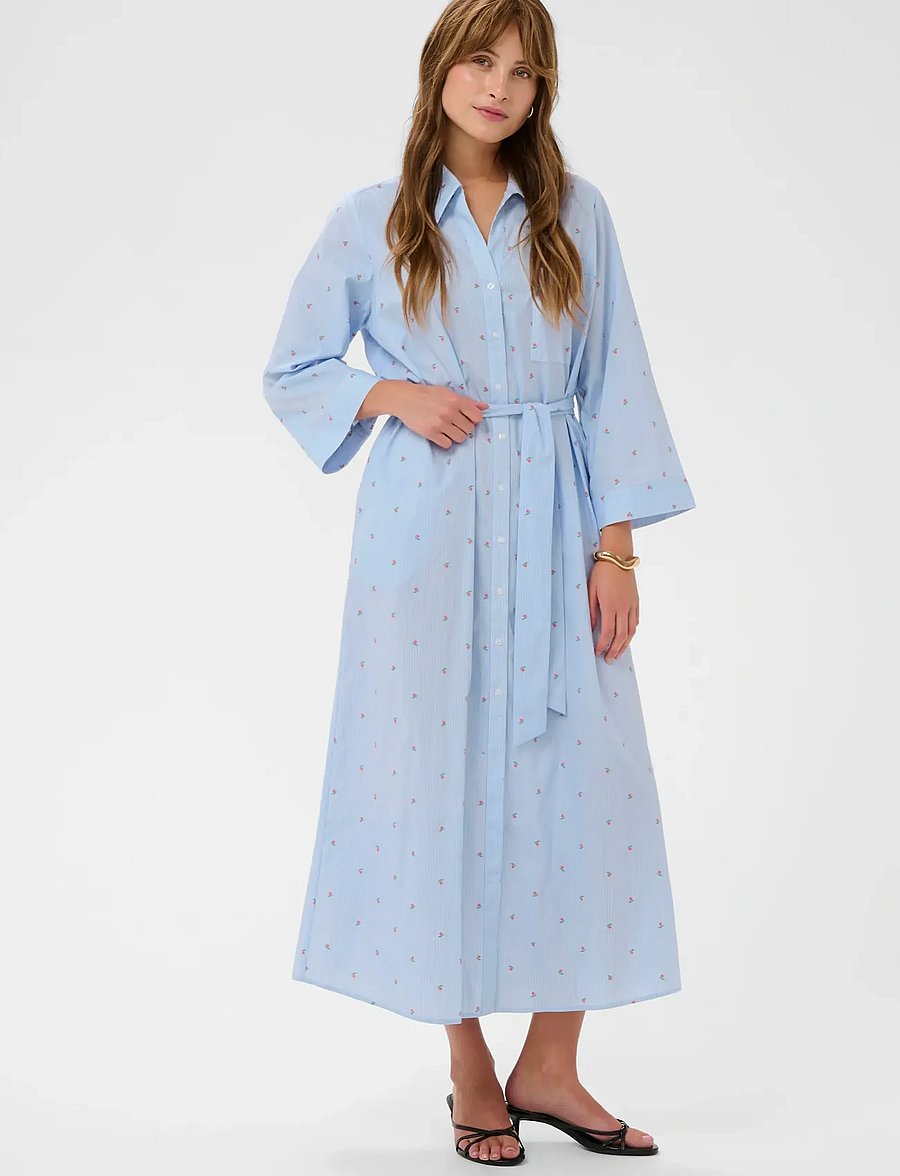 Culture - CUannille Dress - hemdkleider - blue/white stripe - 0