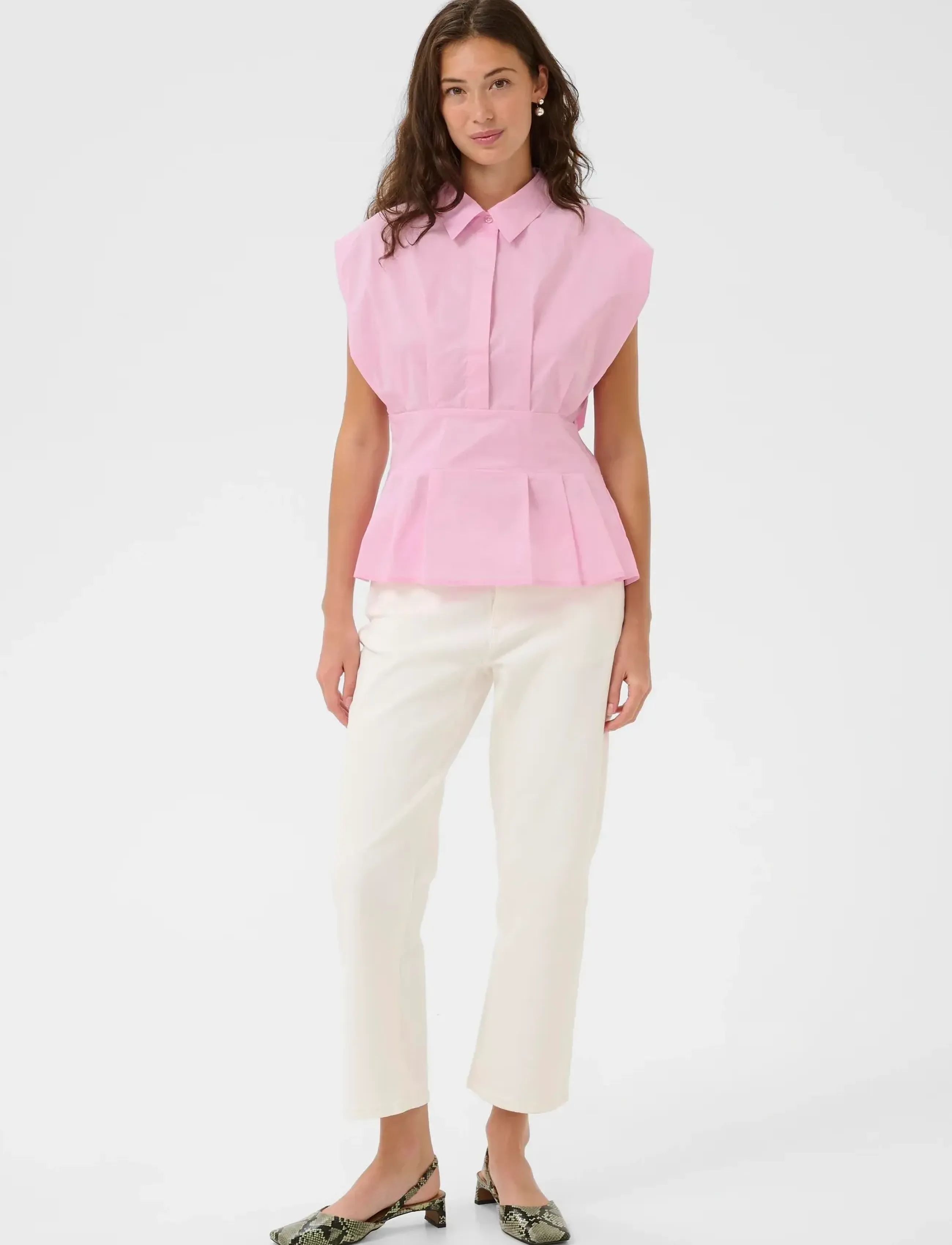 Culture - CUmalue Antoinett Blouse - Ærmeløse bluser - lilac sachet - 3
