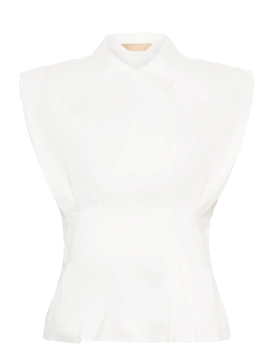Culture - CUmalue Antoinett Blouse - hihattomat puserot - spring gardenia - 1