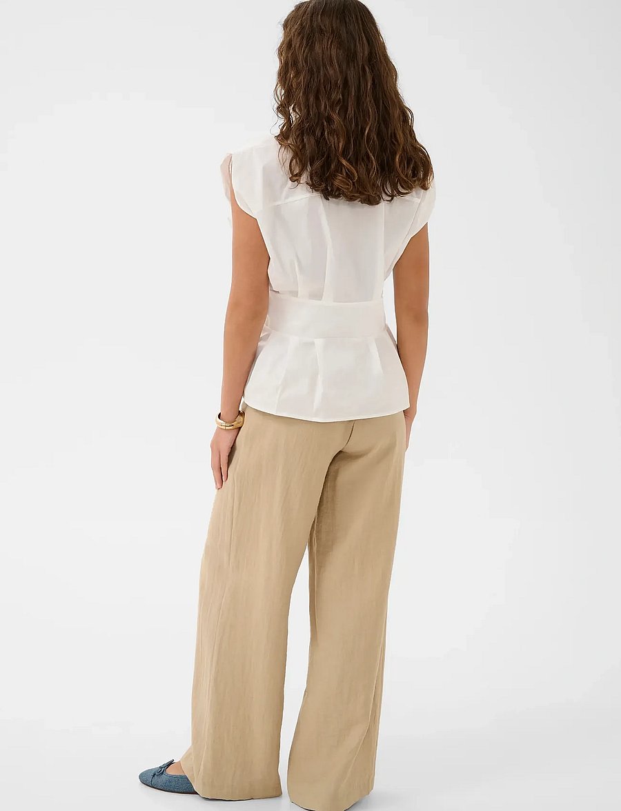 Culture - CUmalue Antoinett Blouse - hihattomat puserot - spring gardenia - 4