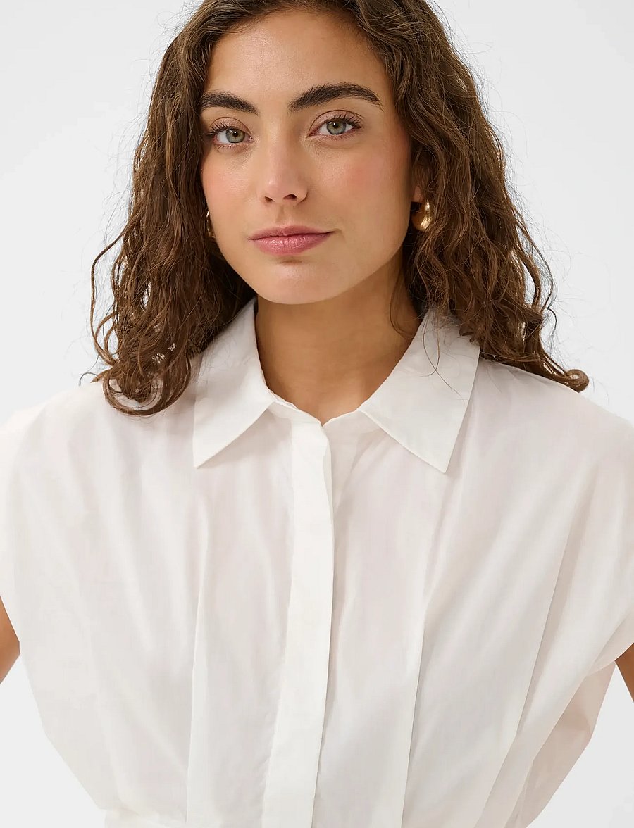 Culture - CUmalue Antoinett Blouse - hihattomat puserot - spring gardenia - 5