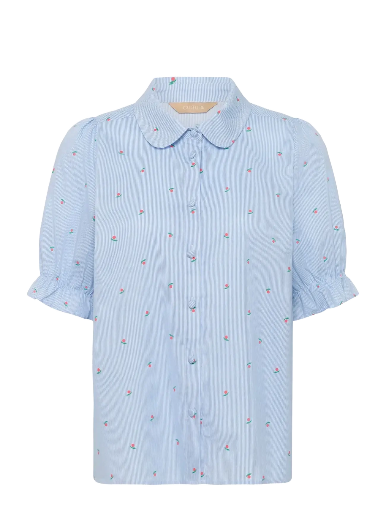Culture CUannille SS Shirt - Kleidung - BLUE/WHITE STRIPE / blue