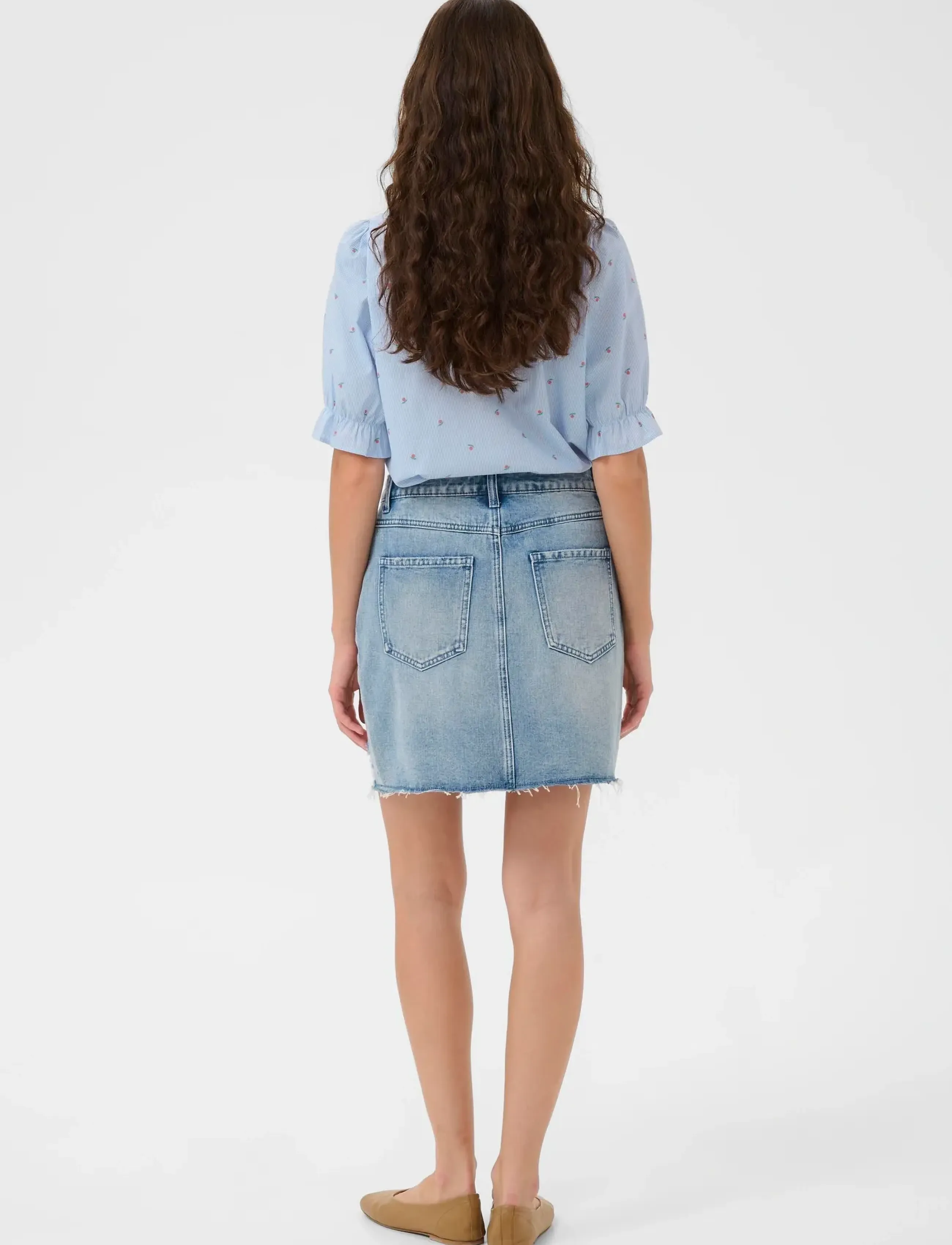 Culture - CUannille SS Shirt - blue/white stripe - 4