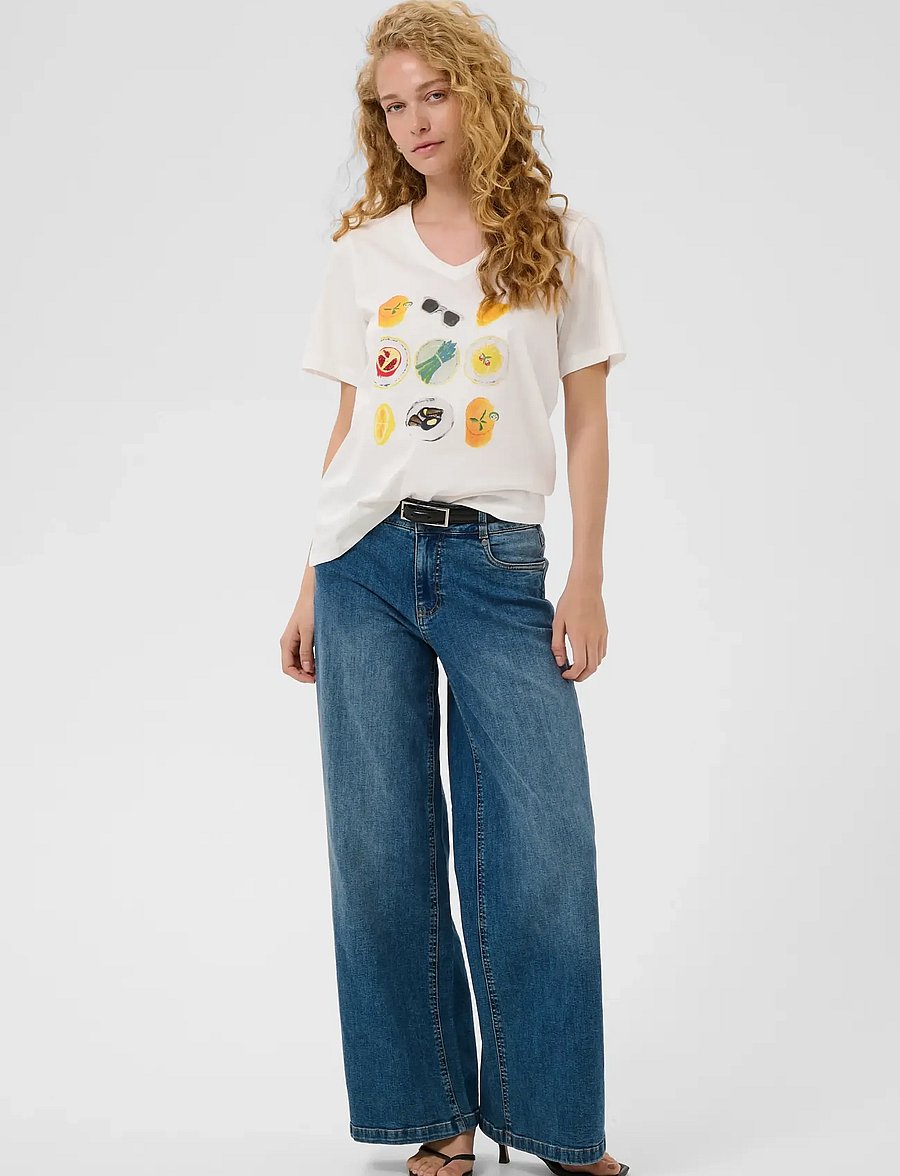 Culture - CUcahil Gith T-Shirt - spring gardenia - 3