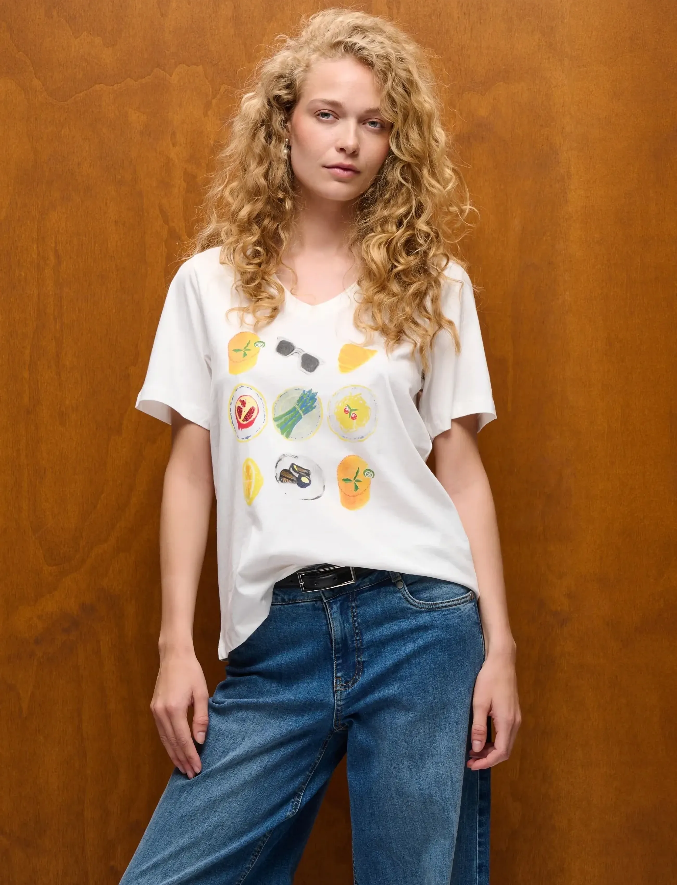 Culture - CUcahil Gith T-Shirt - spring gardenia - 5