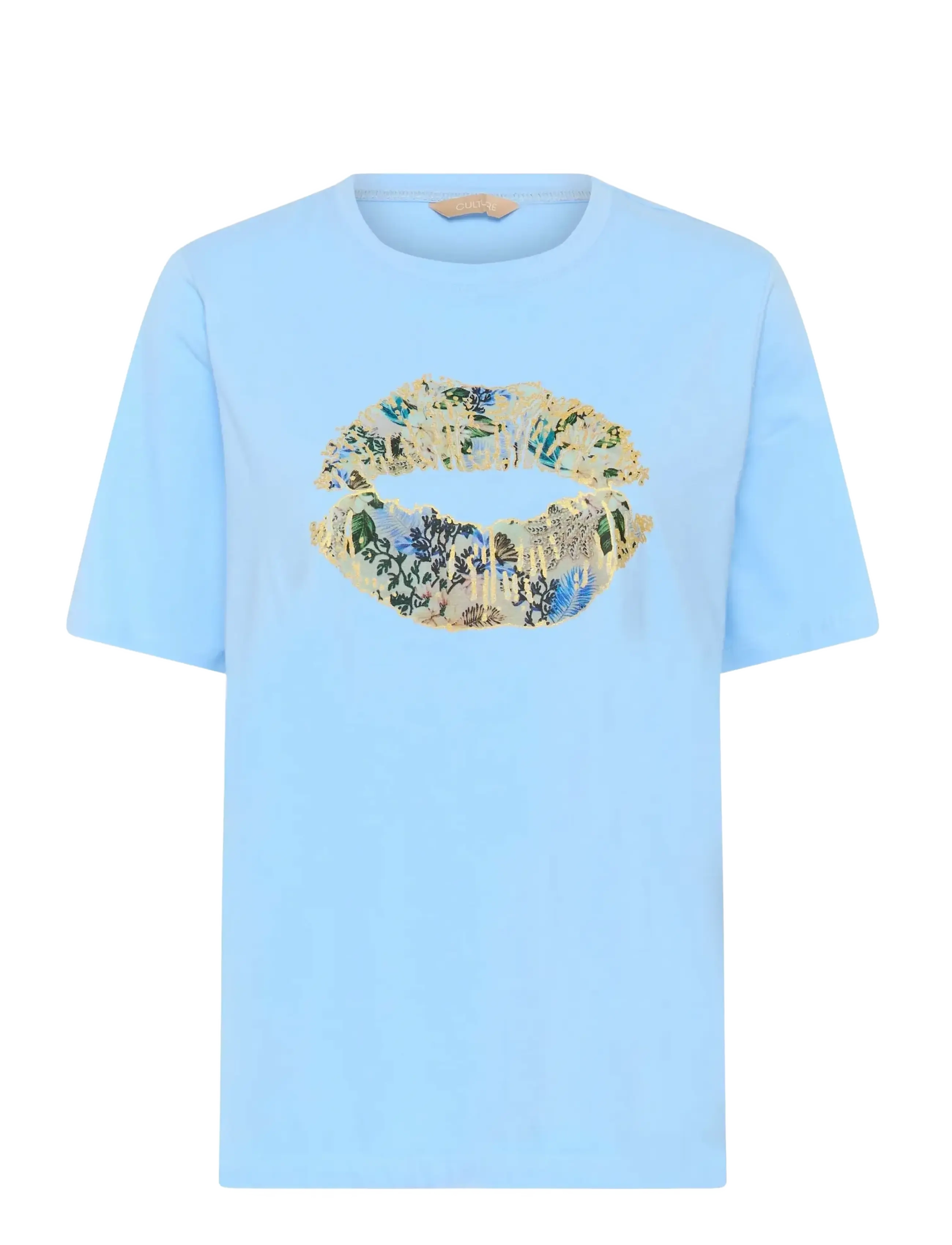 Culture CUcilie Gith Tshirt - Culture - POWDER BLUE / blue