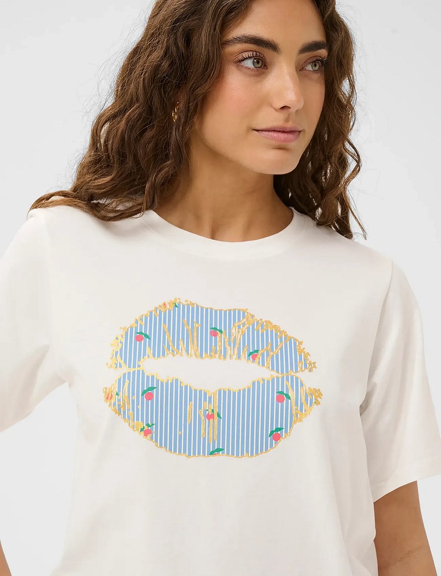 Culture - CUcilie Gith Tshirt - t-shirts - spring gardenia - 5