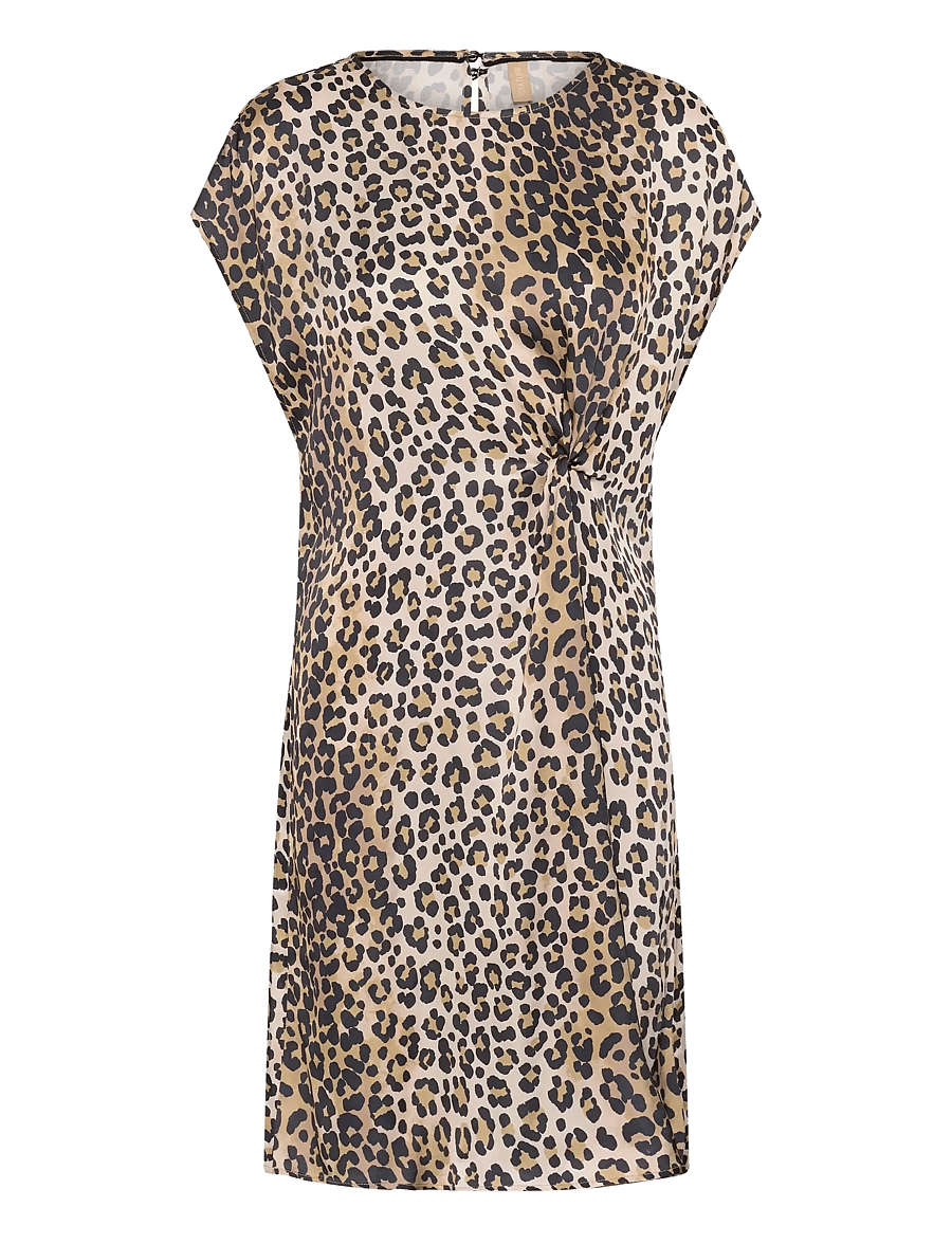 Culture - CUenva Berna short Dress - t-shirt dresses - leopard - 1