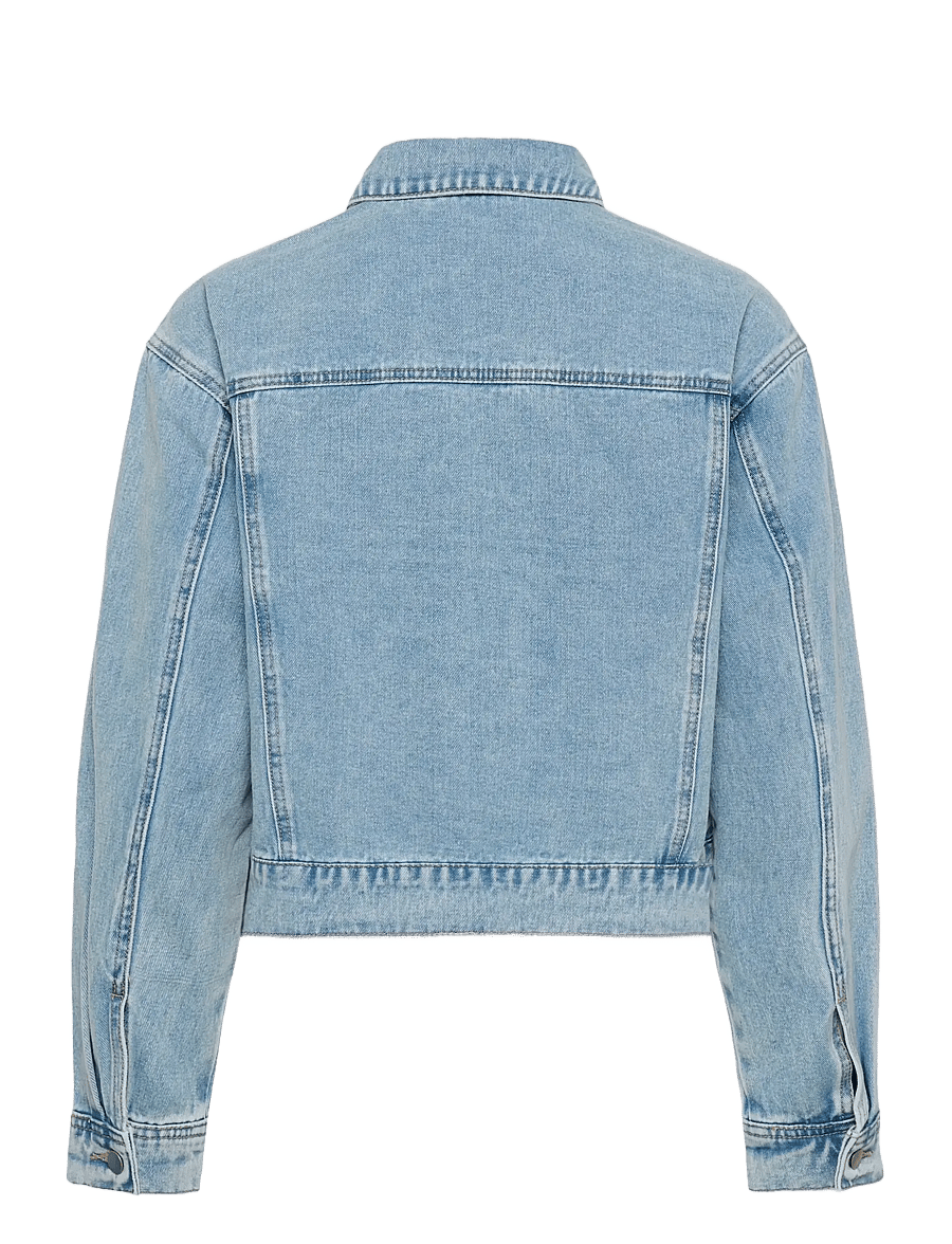 Culture - CUtiala Aniceta EmbroideryJacket - jeansjacken - light blue wash - 2
