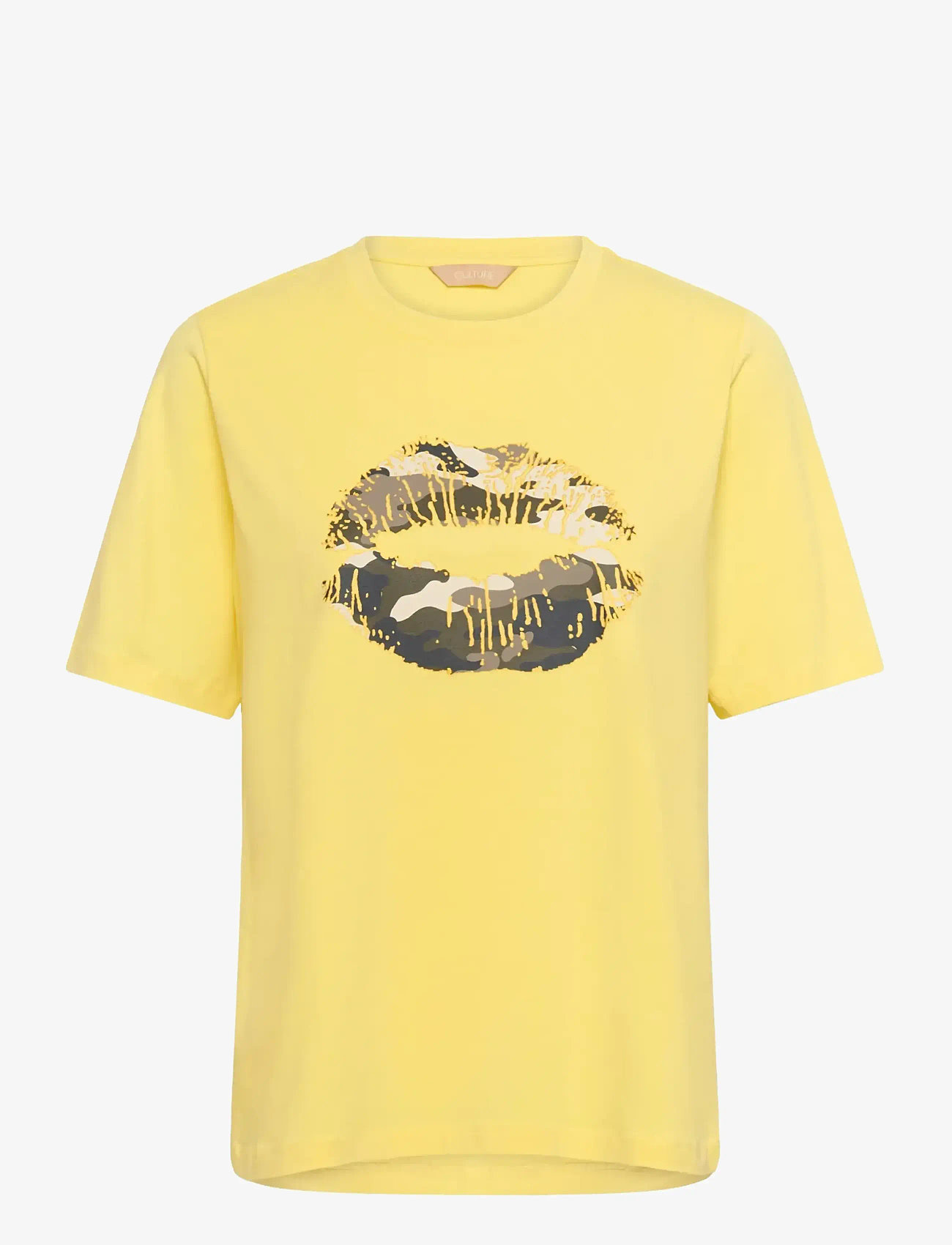 Culture - CUdorit Gith T-Shirt - t-shirts - lemon meringue - 1