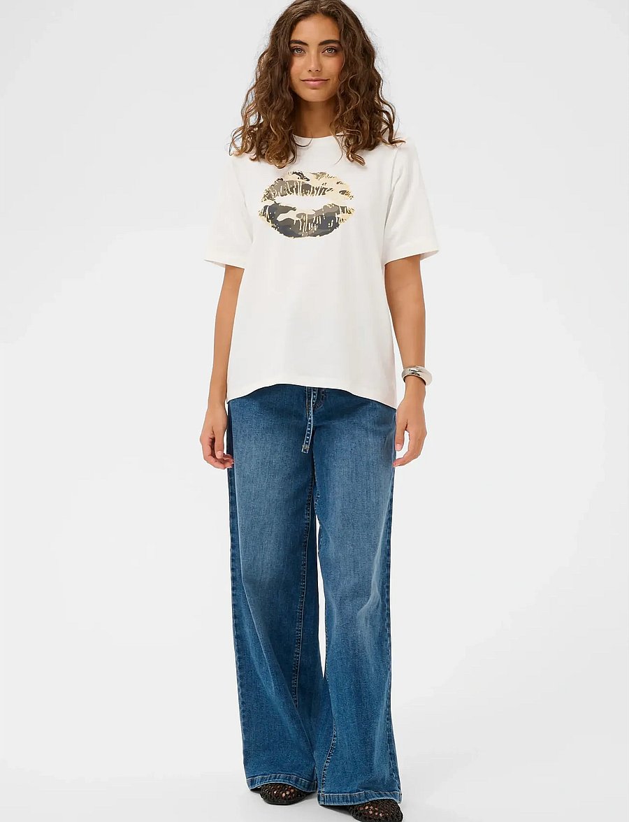 Culture - CUdorit Gith T-Shirt - t-shirts - spring gardenia - 3