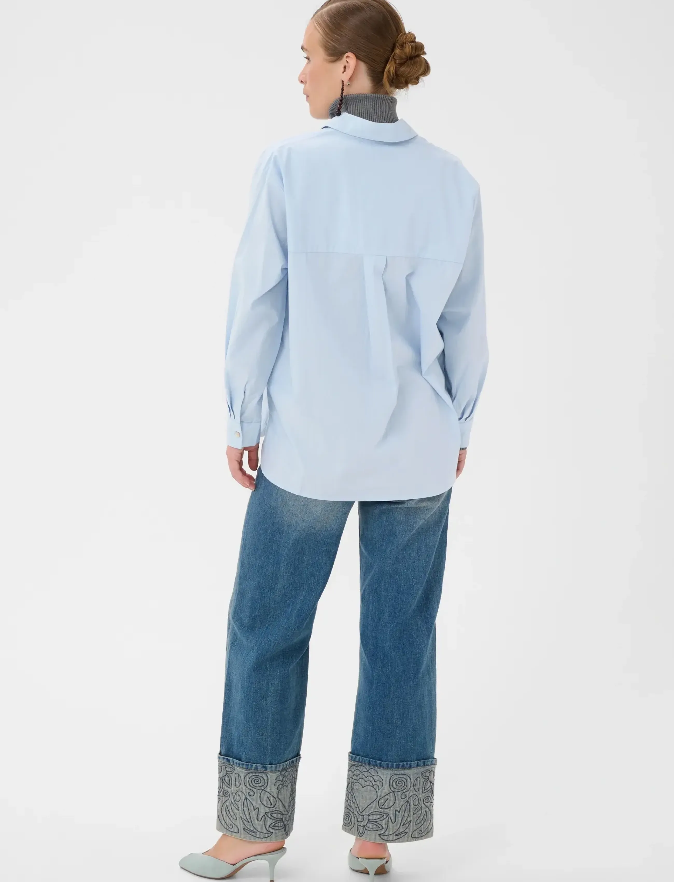 Culture - CUodette Shirt - langärmlige hemden - cashmere blue - 4