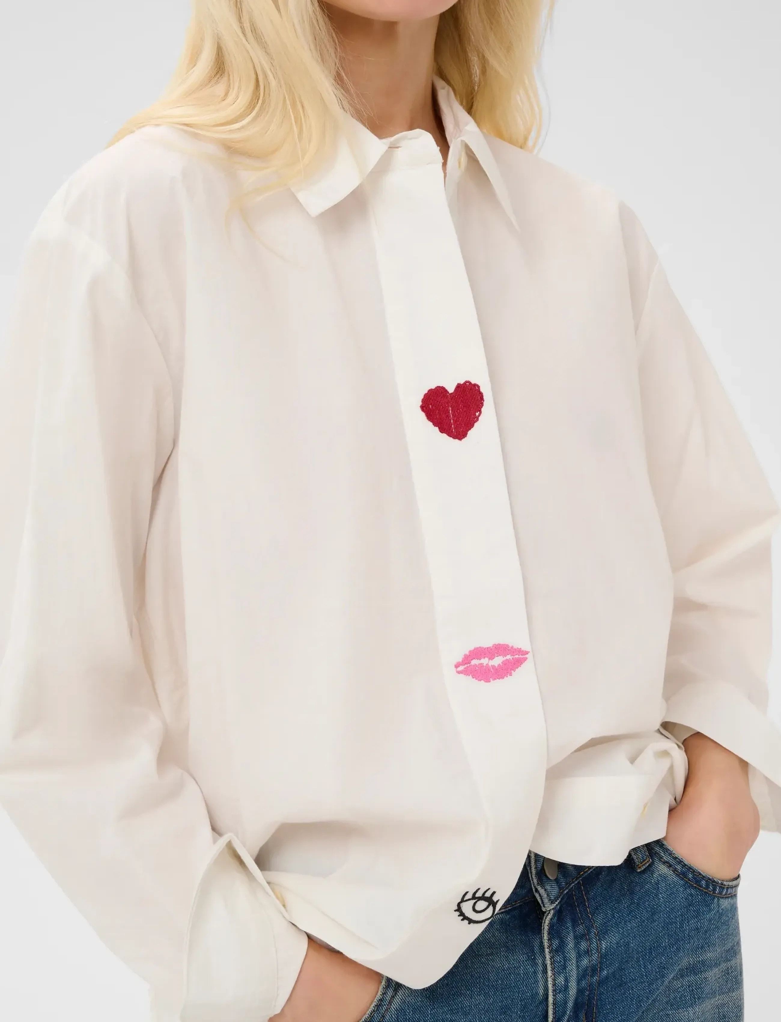 Culture - CUodette Shirt - langerma skyrtur - spring gardenia - 5
