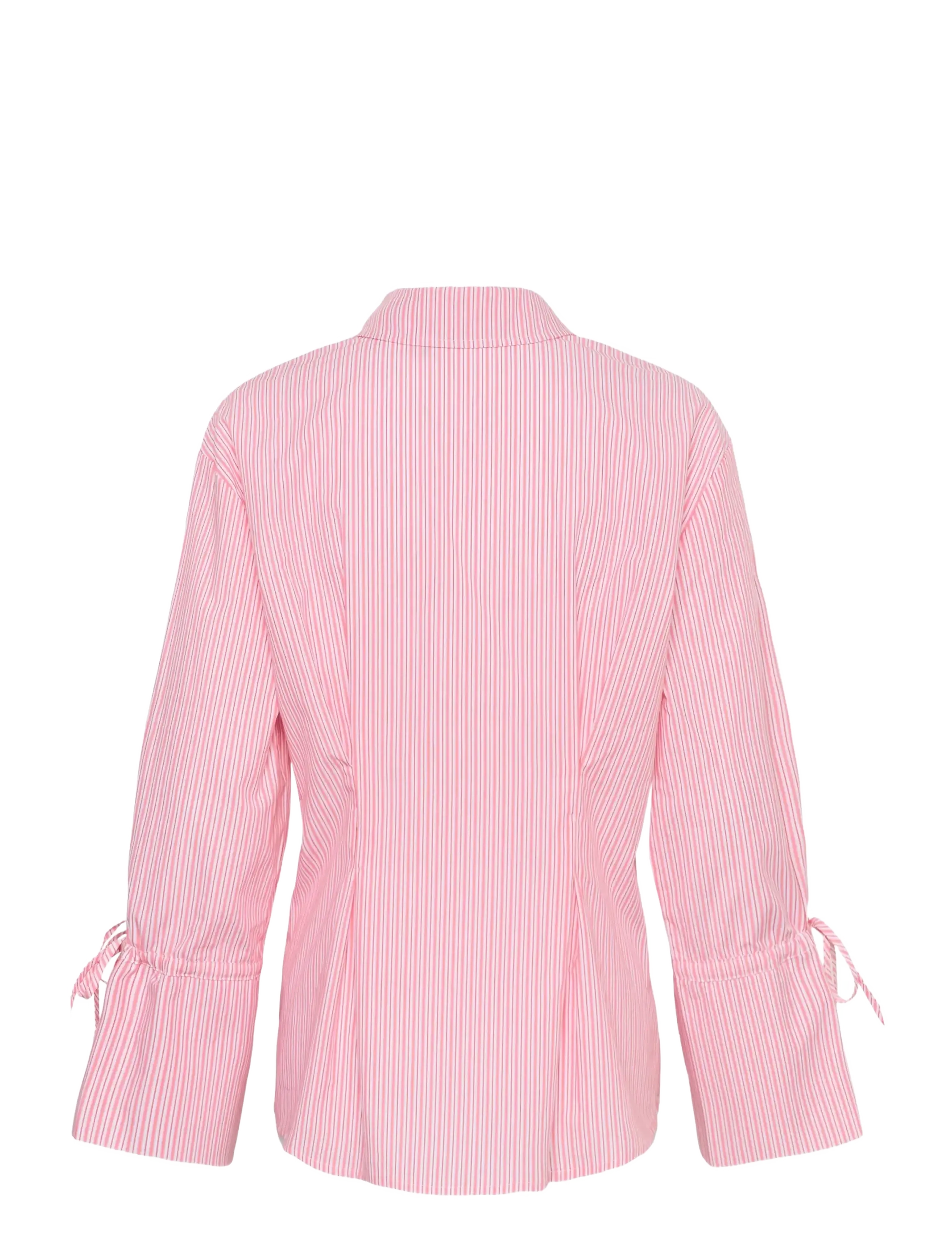 Culture - CUmimi LS Shirt - langärmlige hemden - pink/red stripe - 1