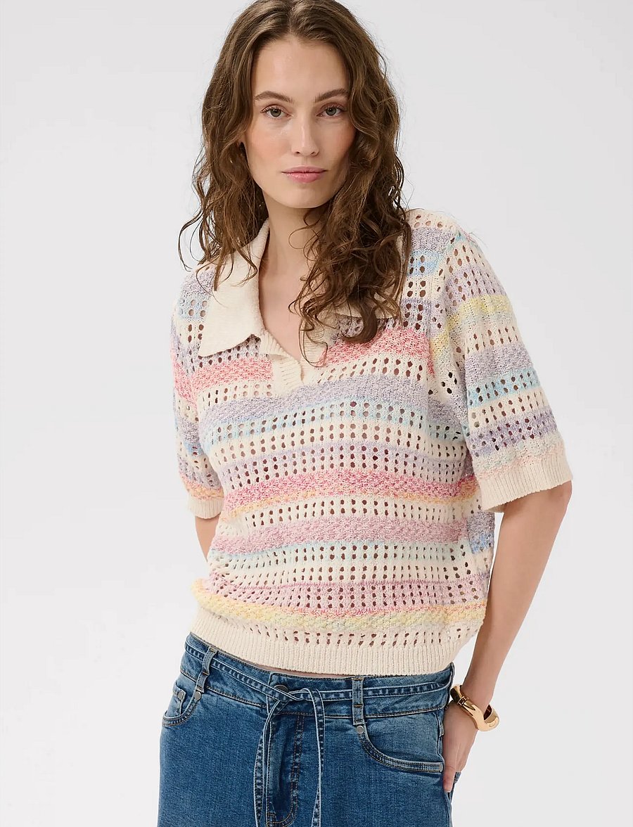 Culture - CUjuana SS Polo - polosärgid - multi stripe - 0