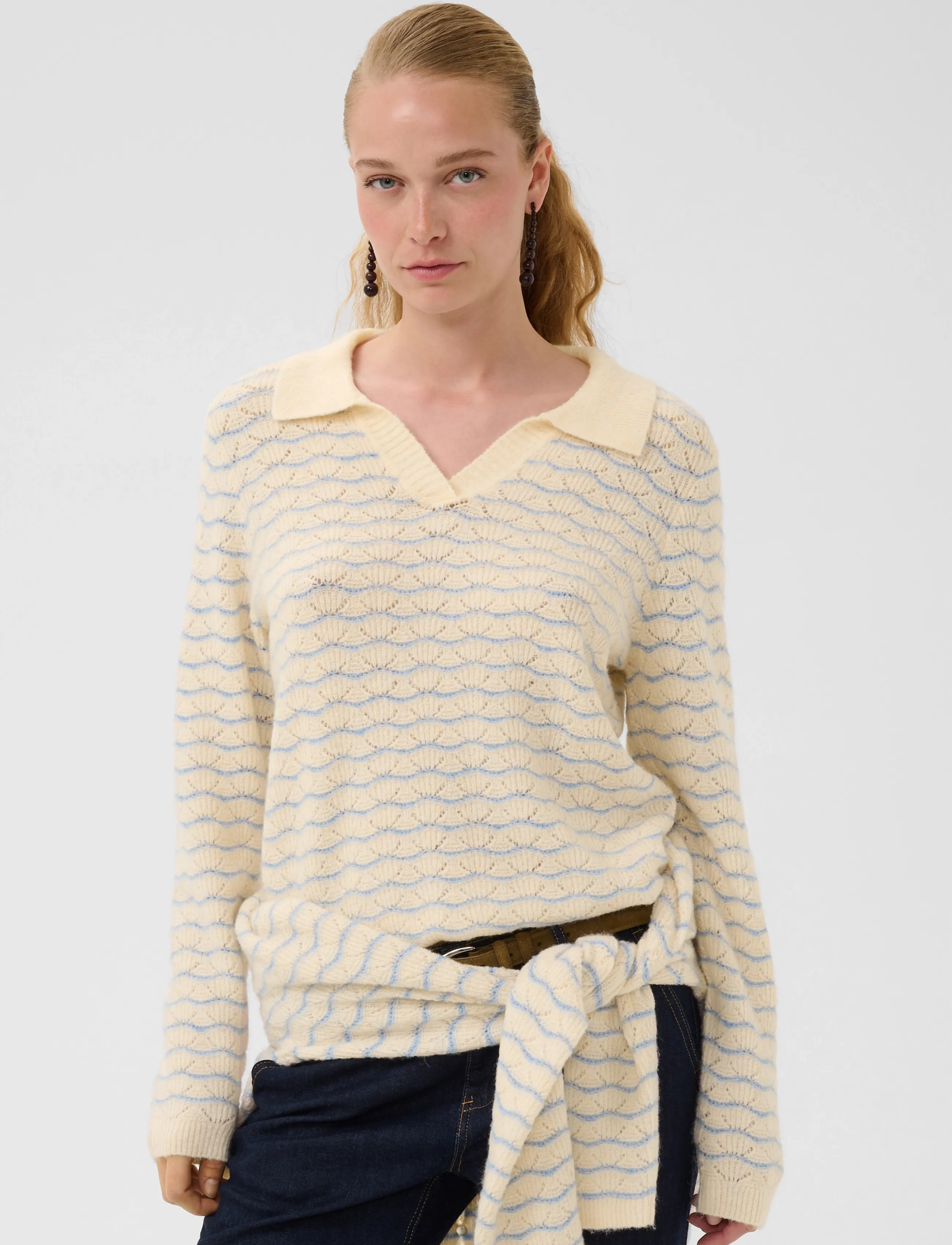 Culture - CUamera Julietta Pullover - pullover - whitecap/blue - 2