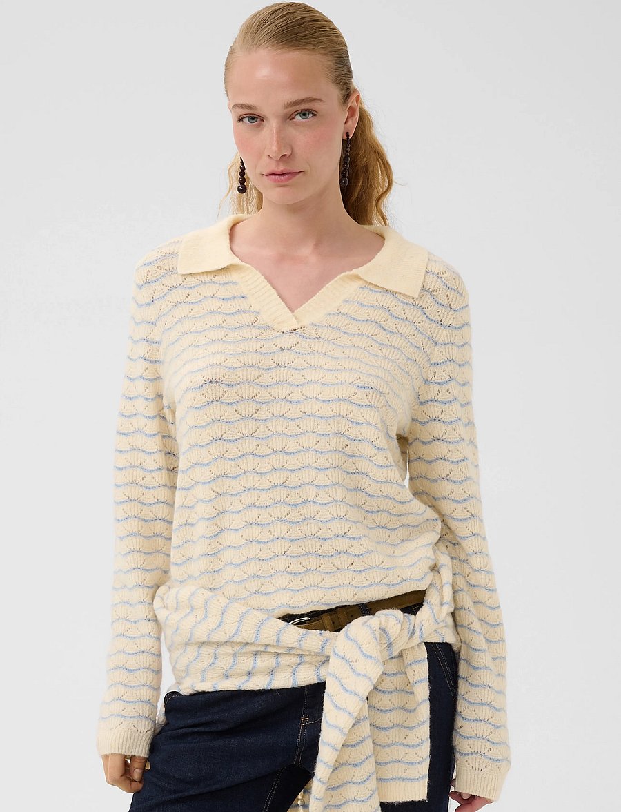 Culture - CUamera Julietta Pullover - pullover - whitecap/blue - 2
