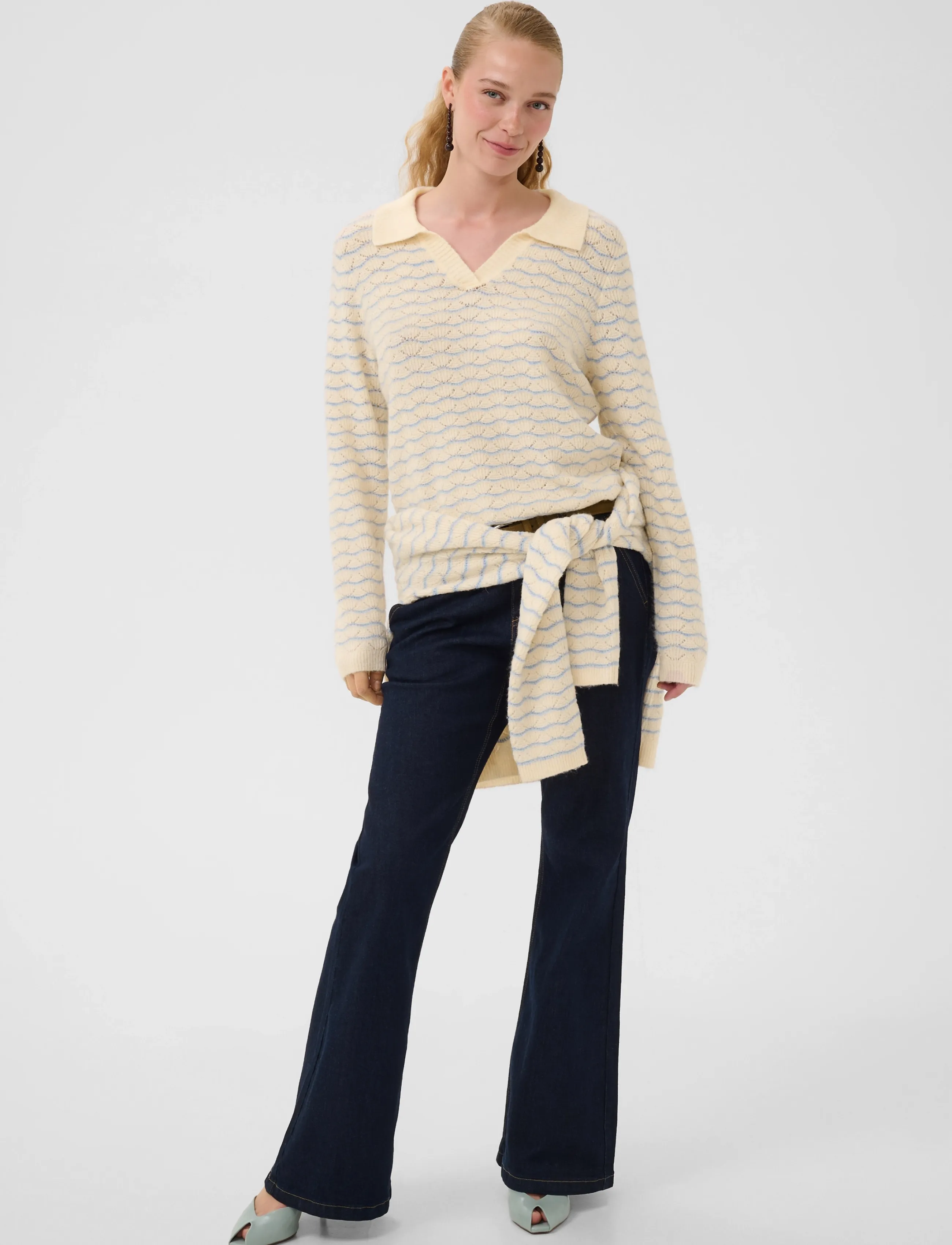 Culture - CUamera Julietta Pullover - pullover - whitecap/blue - 3