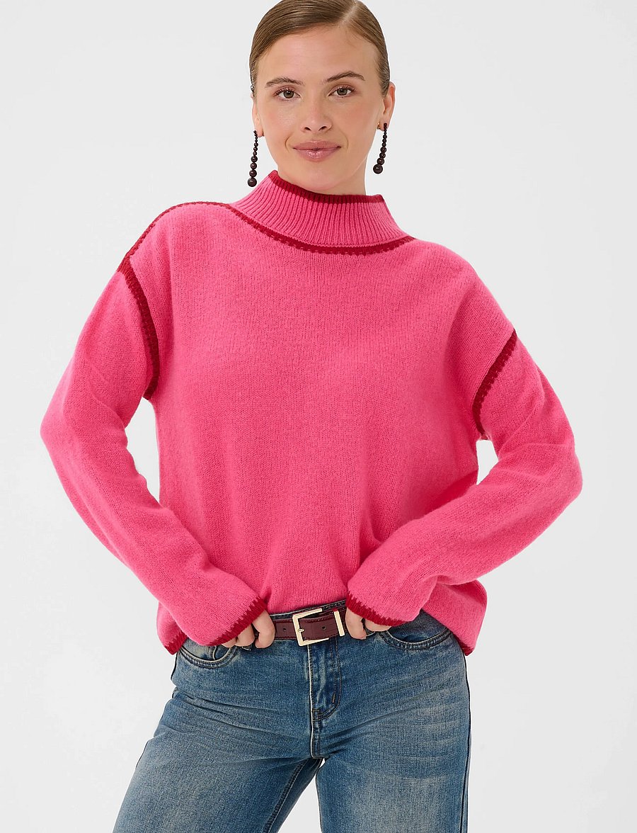 Culture - CUjia Katrina Turtleneck - pullover - fandango pink melange - 2