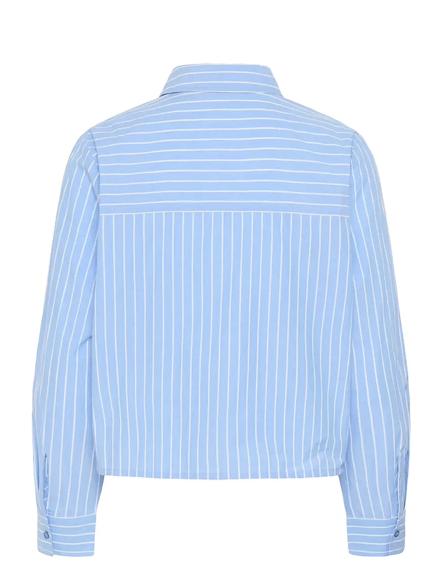 Culture - CUnissa Shirt - langærmede skjorter - blue/white stripe - 2