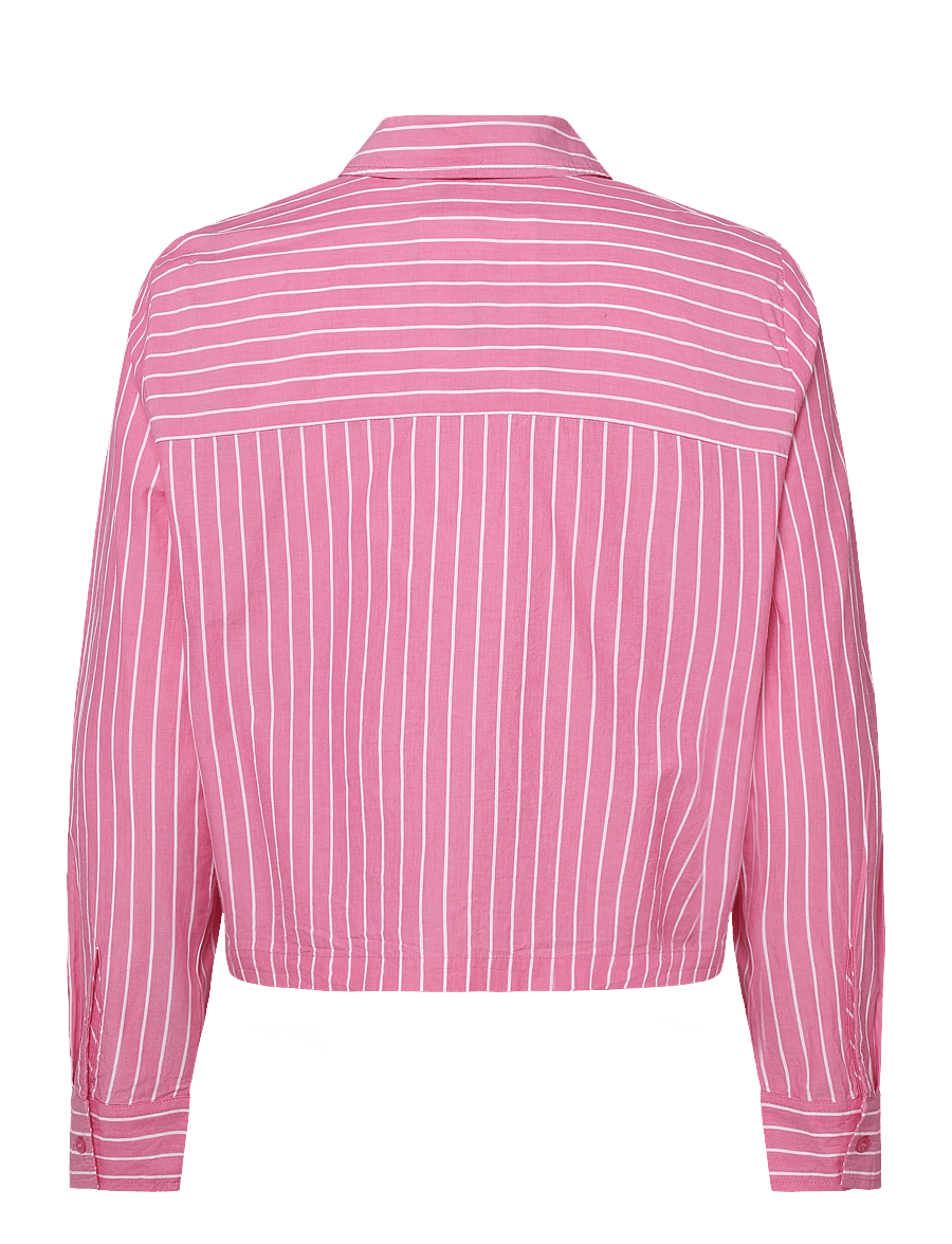 Culture - CUnissa Shirt - pikkade varrukatega särgid - pink/white stripe - 1