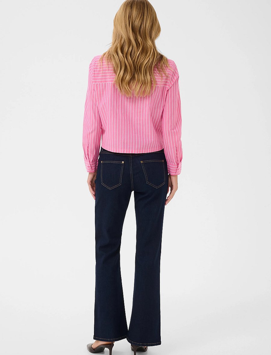 Culture - CUnissa Shirt - pikkade varrukatega särgid - pink/white stripe - 4